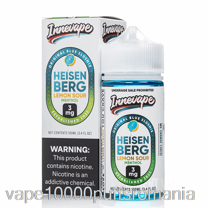 Vape Romania Heisenberg Lemon Sour Mentol - Innevape - 100ml 0mg
